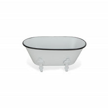 Load image into Gallery viewer, Hand Painted Decorative Tub Tabletop Sculpture - White