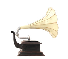 Load image into Gallery viewer, c1911 HMV Gramophone Built to Scale Model Sculpture - Brown