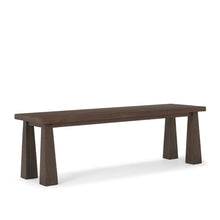 Load image into Gallery viewer, 60" Dark Brown Solid Wood Bench