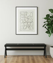 Load image into Gallery viewer, 59" Black Solid Wood and Cane Dining Bench