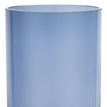 Load image into Gallery viewer, Cylinder Table Vase (390106) - Blue / Clear