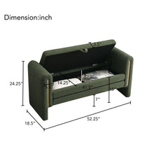 Load image into Gallery viewer, Modern Teddy Upholstered Large Bed End Bench With Arms And Storage