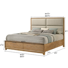 Load image into Gallery viewer, Contemporary Storage Platform Bed With Ultra Plush Headboard
