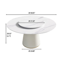 Load image into Gallery viewer, Modern, Round Black Carbon Steel Base Dining Table, Can Accommodate 6 People