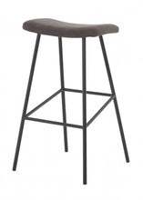 Load image into Gallery viewer, Steel Backless Bar Height Bar Chair - Gray And Black