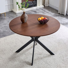 Load image into Gallery viewer, Extendable Round Dining Table - Walnut