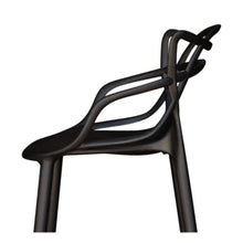 Load image into Gallery viewer, Abstract Mod Low Back Bar Height Chair With Footrest 43" - Black
