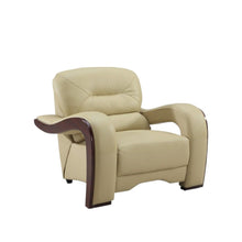 Load image into Gallery viewer, 39" Leather Arm Chair - Beige / Brown