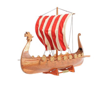 Load image into Gallery viewer, Hand Painted Model Boat Tabletop Sculpture (401201) - Brown