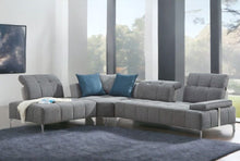 Load image into Gallery viewer, Polyester Modular L Shaped Three Piece Corner Sectional - Gray