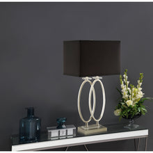 Load image into Gallery viewer, Rectangular Shade Accent Lamp With 3 Way Switch - Silver