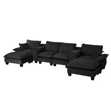 Load image into Gallery viewer, Modular Cloud Couch Sofa With Cup Holders & Storage, USB Port