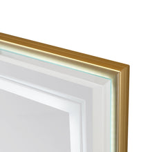 Load image into Gallery viewer, LED Bathroom Beveled Mirror, 3000 - 6000K Gradient Front And Backlit LED Mirror For Bathroom, 3 Colors Dimmable, Ip54 Enhanced Anti Fog