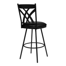 Load image into Gallery viewer, 24" x 18" x 43" Iron Counter Height Bar Chair - Black