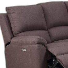 Load image into Gallery viewer, Polyester Blend Power Reclining U Shaped Three Piece Corner Sectional - Brown