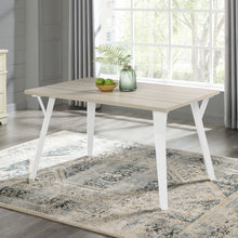 Load image into Gallery viewer, Roundhill - 5 Piece Dining Set, Dining Table With 4 Windsor Chairs - Brown / Antique White