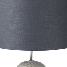 Load image into Gallery viewer, 29" Beige Round Bedside Lamp With Drum Shade