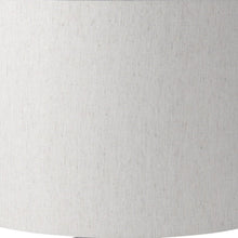 Load image into Gallery viewer, 28" White Round Bedside Lamp With Drum Shade
