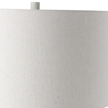 Load image into Gallery viewer, 30" Cream Round Bedside Lamp With Drum Shade