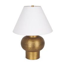 Load image into Gallery viewer, 26" Gold Round Bedside Lamp With Bell Shade