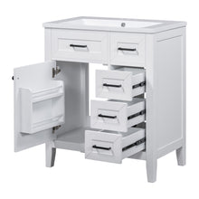 Load image into Gallery viewer, Modern Bathroom Vanity With Sink Combo, 3 Drawers