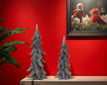 Load image into Gallery viewer, Poly Trees Tabletop Sculpture (Set of 2) - Gray / Gold