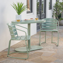 Load image into Gallery viewer, 3 Piece Elegant Outdoor Bistro Set With 2 Chairs And Oval Table