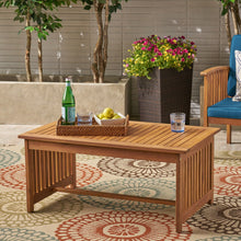 Load image into Gallery viewer, Acacia Wood Rectangular Patio Coffee Table For Outside