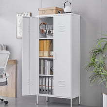 Load image into Gallery viewer, Modern Storage Cabinet With Adjustable Shelves, Magnetic Door Stopper