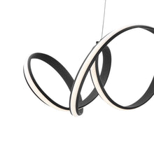 Load image into Gallery viewer, Metal LED Dimmable Chandelier - Black