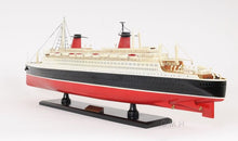Load image into Gallery viewer, SS France Boat Hand Painted Decorative Boat - Black / Red