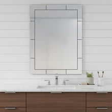Load image into Gallery viewer, 28" Wall Mounted Frameless Bathroom Vanity Mirror - Gray
