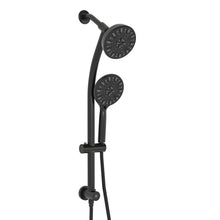 Load image into Gallery viewer, Multi Function Dual Shower Head Shower System With 4.7" Rain Showerhead, 7 Function Hand Shower, Adjustable Slide Bar