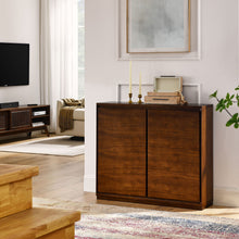 Load image into Gallery viewer, Sideboard, Buffet Cabinet With 2 Outlet Holes, Storage Cabinet For Entryway, Hallway, Living Room, Kitchen, Dining Room, Bedroom - Walnut