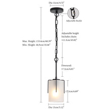 Load image into Gallery viewer, Adjustable Cylindrical Pendant Light