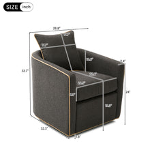 Load image into Gallery viewer, Swivel Accent Chair, Rotating Base, For Living Room