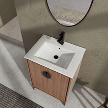 Load image into Gallery viewer, Modern Bathroom Vanity With Top Sink, Engineered Wood Storage Cabinet