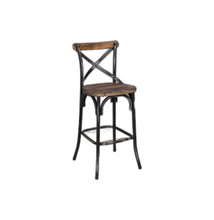 Load image into Gallery viewer, 43" Iron Bar Chair - Brown / Black