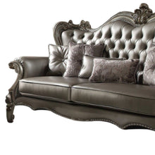 Load image into Gallery viewer, Velvet Curved Sofa And Toss Pillows - Platinum