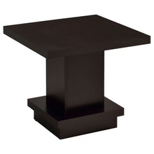Load image into Gallery viewer, Mbala - Square Pedestal End Table - Cappuccino