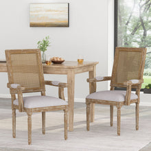Load image into Gallery viewer, Elegant French Country Style Dining Chair With Cane Backrest