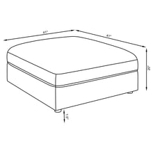 Load image into Gallery viewer, Duncan - Square Upholstered Ottoman