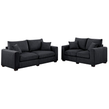 Load image into Gallery viewer, 2 Piece Contemporary Style Sofa Set With Matching Pillows