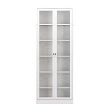 Load image into Gallery viewer, Industrial Metal Kitchen Pantry Cabinet With Adjustable Shelves - White