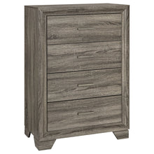 Load image into Gallery viewer, Funston - 4 Drawer Chest Of Drawers With Bar Handles - Brown Oak