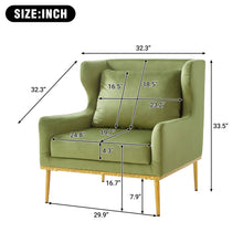 Load image into Gallery viewer, Elegant Curved Armrest Accent Armchair