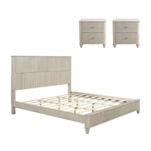 Load image into Gallery viewer, 3 Piece Bedroom Set With Bed And 2 Nightstands