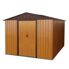 Load image into Gallery viewer, Outdoor Metal Storage Shed With Floor Base