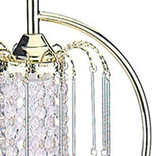 Load image into Gallery viewer, Metal Chandelier Faux Crystal Table Lamp - Gold
