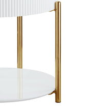 Load image into Gallery viewer, Daveigh - High Gloss End Table - Gold / White
